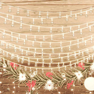 Filo di Luci Sferiche 20m 200 LED Bianco Caldo 8 Funzioni 328810