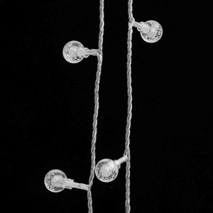Filo di Luci Sferiche 20m 200 LED Bianco Caldo 8 Funzioni 328810