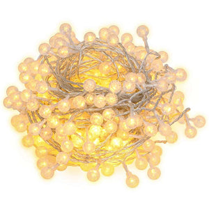 Filo di Luci Sferiche 20m 200 LED Bianco Caldo 8 Funzioni cod mxl 40578