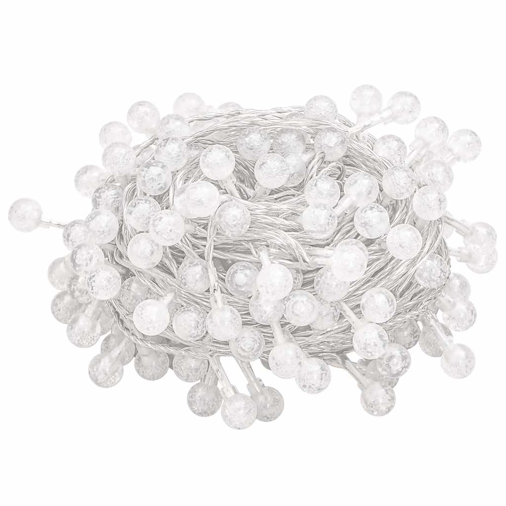 Filo di Luci Sferiche 20m 200 LED Bianco Freddo 8 Funzioni 328811
