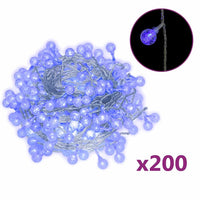 Filo di Luci Sferiche 20m 200 LED Blu con 8 Funzioni 328812
