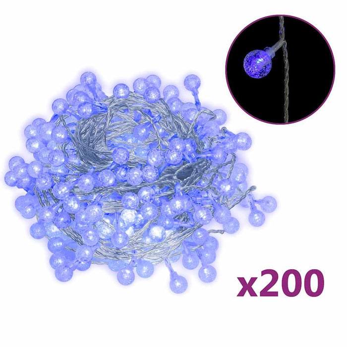 Filo di Luci Sferiche 20m 200 LED Blu con 8 Funzioni 328812