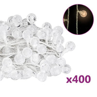 Filo di Luci Sferiche 40m 400 LED Bianco Caldo 8 Funzioni cod mxl 70236