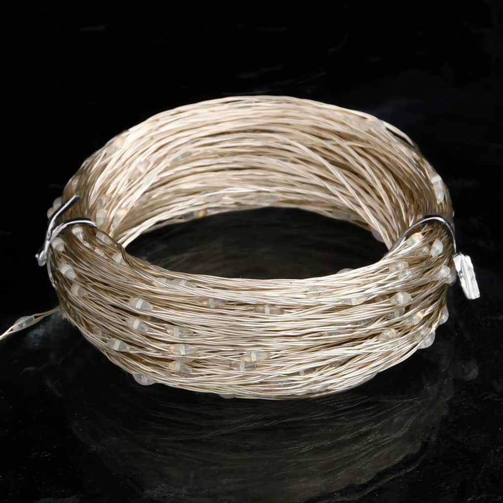 Filo di Micro Luci Fatate Sferiche 40m 400 LED Blu 8 Funzioni 328849