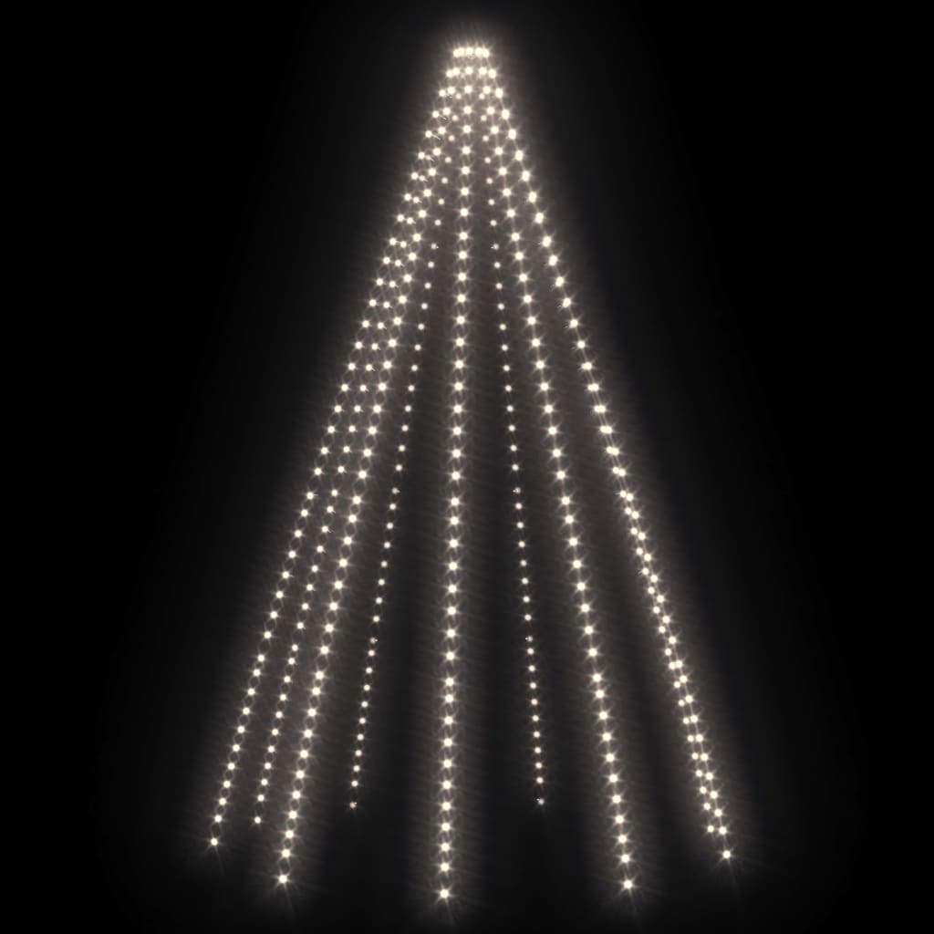 Rete di Luce per Albero di Natale 400 LED Bianco Freddo 400 cm 328892
