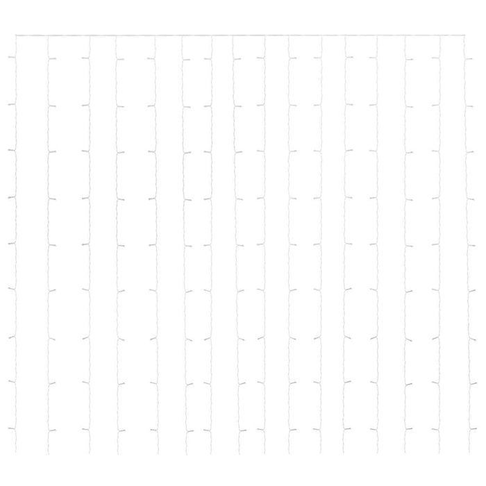 Tenda Luci a Ghiaccioli 3x3m 300 LED Blu 8 Funzioni 328930