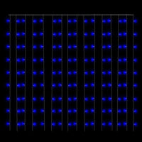 Tenda Luci a Ghiaccioli 3x3m 300 LED Blu 8 Funzioni 328930