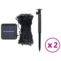 Luci Solari Fatate 2 pz 2x200 LED Blu per Interni Esterni cod mxl 41701