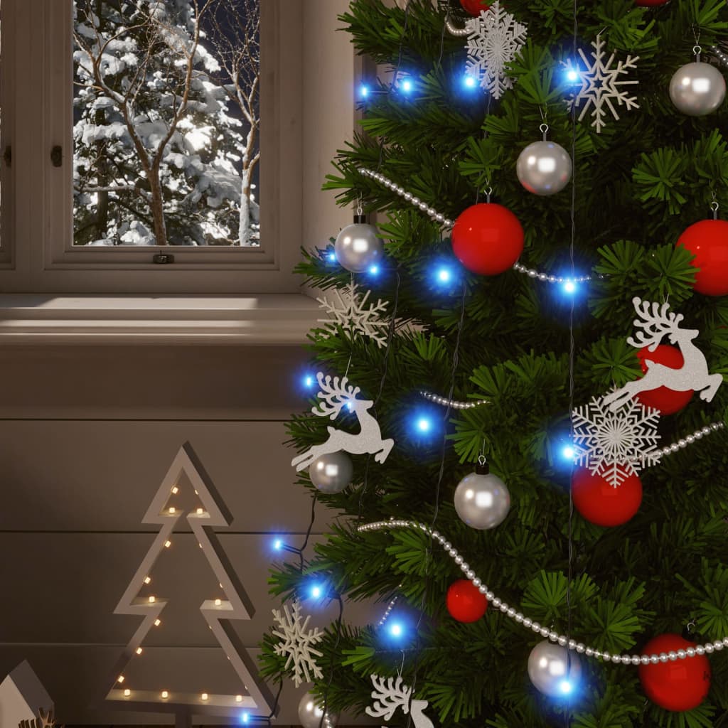 Luci Solari Fatate 5 pz 5x200 LED Blu Interni Esterni 328953