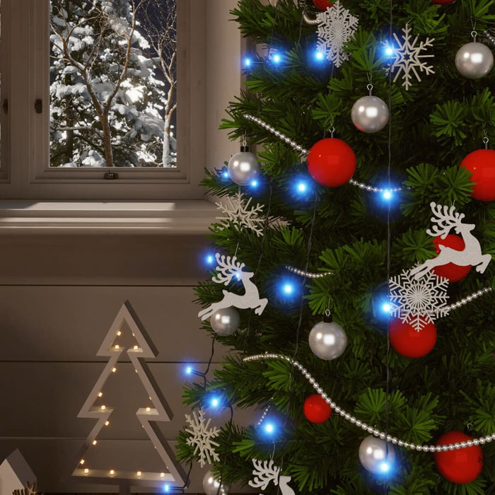 Luci Solari Fatate 5 pz 5x200 LED Blu Interni Esterni 328953