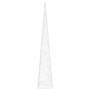 Cono di Luce LED Acrilico Decorativo Bianco Freddo 60 cm 328956
