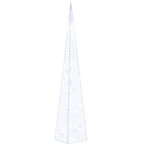 Cono di Luce LED Decorativo Acrilico Blu 60 cm