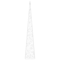 Cono di Luce LED Decorativo Acrilico Bianco Caldo 90 cm 328959
