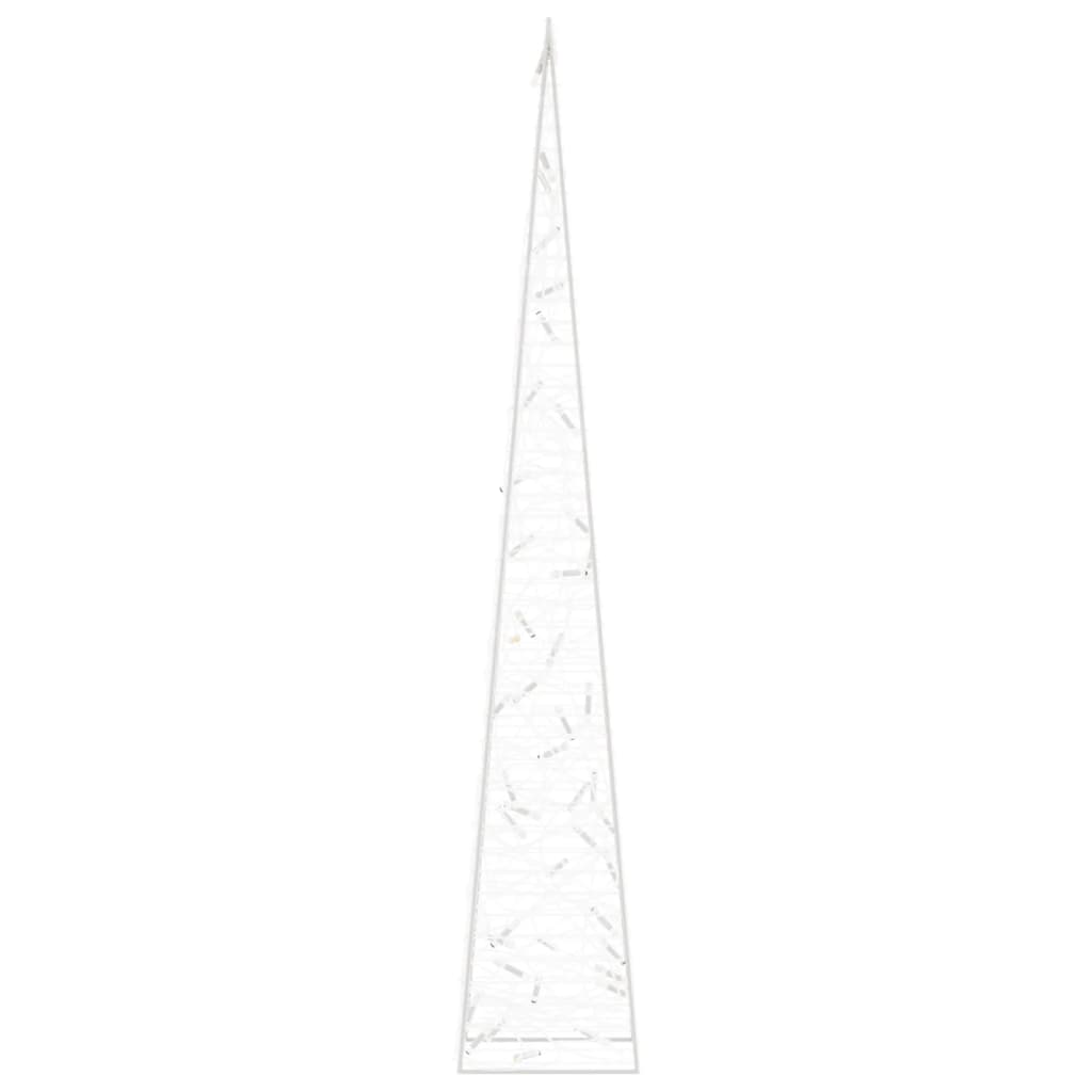 Cono di Luce LED Acrilico Decorativo Bianco Freddo 90 cm