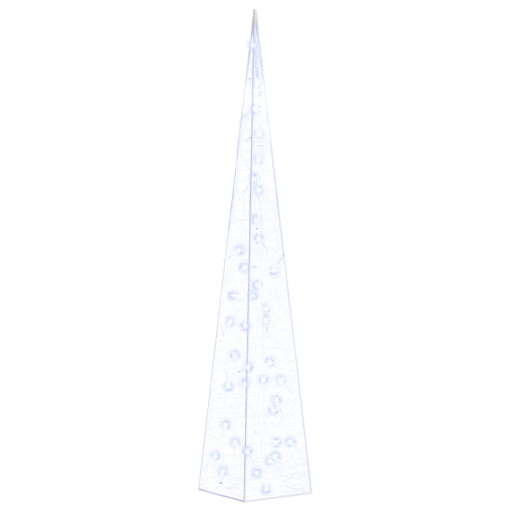 Cono di Luce LED Decorativo Acrilico Blu 90 cm 328961