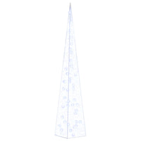 Cono di Luce LED Decorativo Acrilico Blu 90 cm 328961