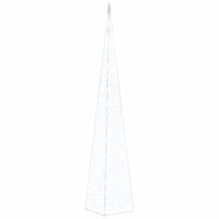 Cono Luce LED Decorativo Acrilico Bianco Freddo 120 cm