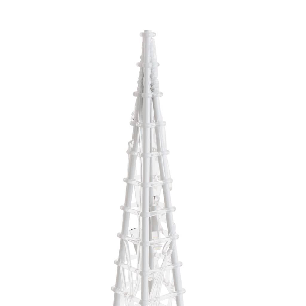 Set Coni Luce LED Acrilico Decorativo Bianco Caldo 60/90/120 cm 328971