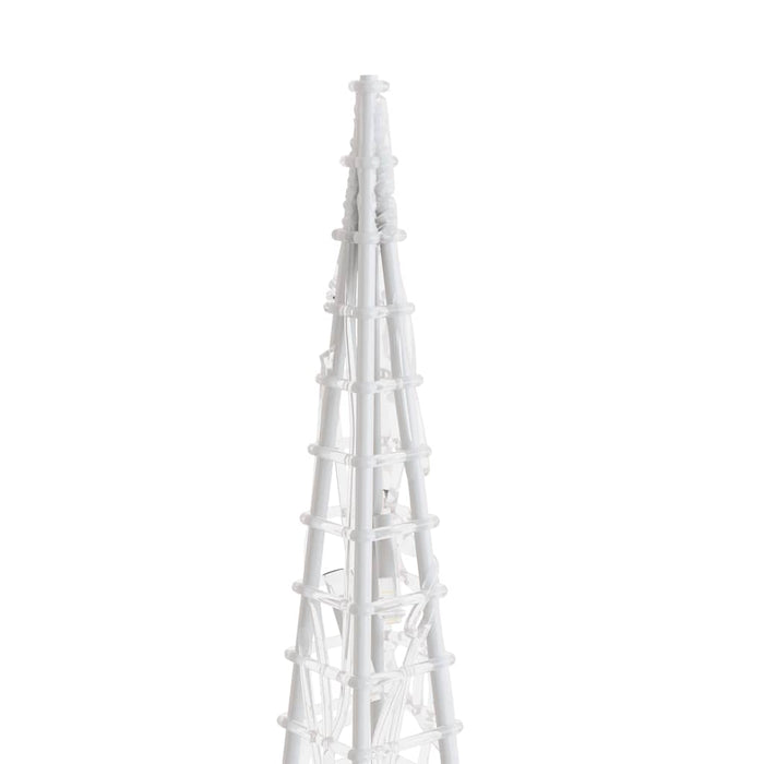 Set Coni Luce LED Acrilico Decorativo Bianco Caldo 60/90/120 cm 328971