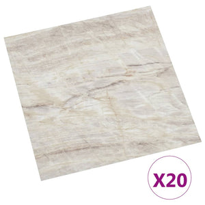 Listoni per Pavimenti Autoadesivi 20 pz in PVC 1,86 mÂ² Beige cod mxl 49515