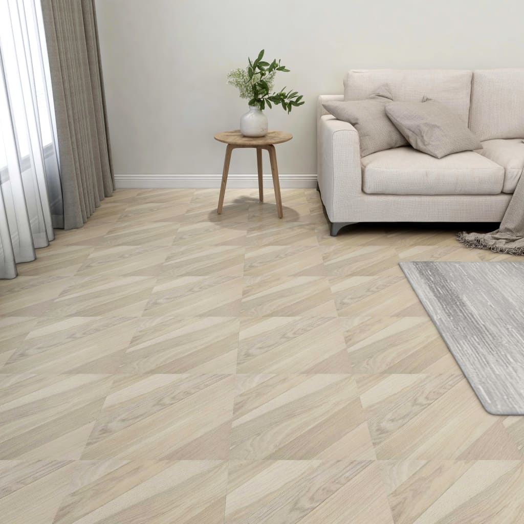 Listoni Pavimenti Adesivi 20 pz in PVC 1,86 mÂ² Beige a Striscecod mxl 104577