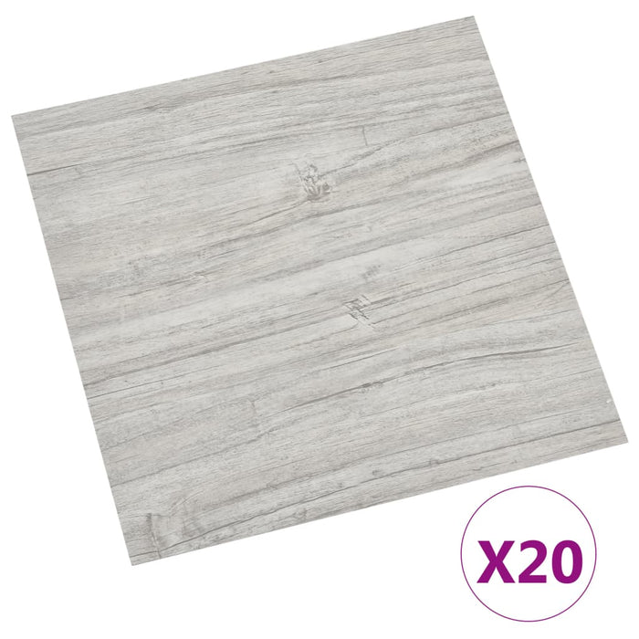 Listoni Pavimenti Adesivi 20 pz in PVC 1,86 mÂ² Grigio Chiaro cod mxl 50410
