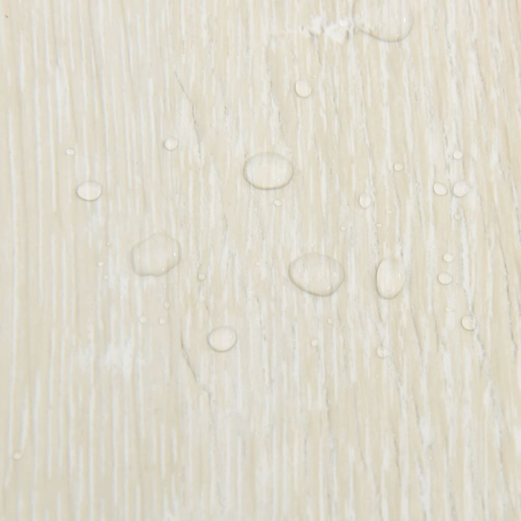 Listoni per Pavimenti Autoadesivi 20 pz in PVC 1,86 mÂ² Crema cod mxl 71048