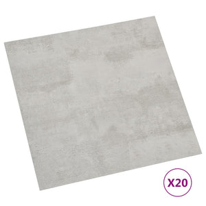 Listoni Pavimenti Adesivi 20 pz in PVC 1,86 m² Grigio Chiaro 330154