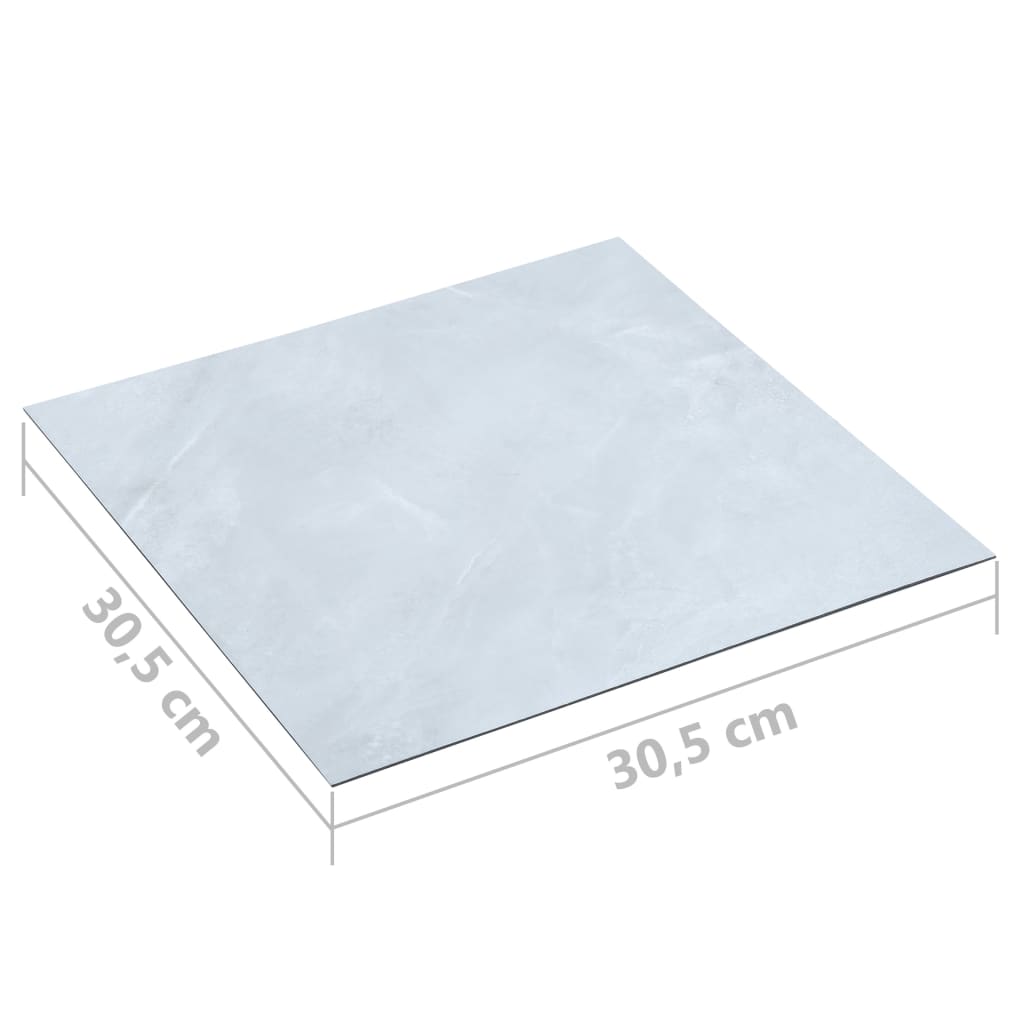 Listoni Pavimenti Adesivi 20 pz in PVC 1,86 mÂ² Marmo Bianco cod mxl 48431