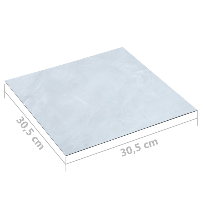 Listoni Pavimenti Adesivi 20 pz in PVC 1,86 mÂ² Marmo Bianco cod mxl 48431