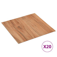 Listoni Pavimenti Adesivi 20 pz in PVC 1,86 mÂ² Legno Chiaro cod mxl 44588
