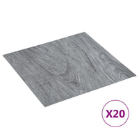 Listoni Pavimenti Adesivi 20 pz in PVC 1,86 mÂ² Grigio Chiaro cod mxl 49101
