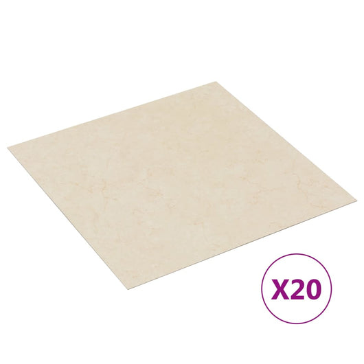 Listoni per Pavimenti Autoadesivi 20 pz in PVC 1,86 mÂ² Beige cod mxl 61591