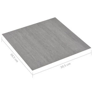 Listoni Pavimenti Adesivi 20 pz in PVC 1,86 mÂ² Grigio Granito