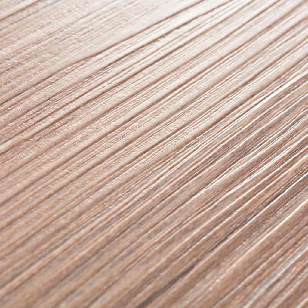 Listoni Pavimento Autoadesivi PVC 5,21mÂ² 2mm Marrone Rovere