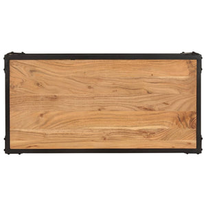 Tavolino da Salotto 90x45x35 cm in Legno Massello di Acacia 328264