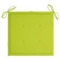 vidaXL Sedie da Giardino Pieghevoli con Cuscini 4 pz Massello di Teak