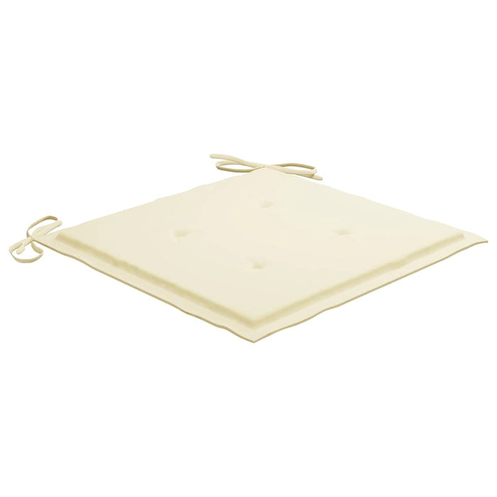 Sedie da Giardino Pieghevoli con Cuscini 4 pz Massello di Teak cod mxl 75202