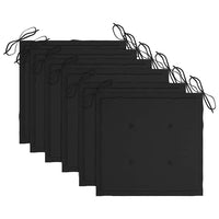 Sedie da Giardino Pieghevoli con Cuscini 6 pz Massello di Teak 3072841