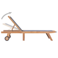 Sdraio pieghevoli con ruote 2 pezzi teak e tessililene 02_0011955