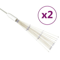 vidaXL Luci di Natale Fuochi d'Artificio 2 pz Blu 20 cm 280 LED