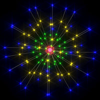 Luci di Natale Fuochi Artificio 10 pz Multicolore 20cm 1400 LED 328611