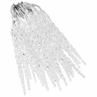 Luci Natale a Ghiacciolo 40pz Bianco Caldo Acrilico Telecomando 328612