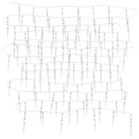 Luci Natale a Ghiacciolo 40 pz Blu in Acrilico con Telecomando 328614