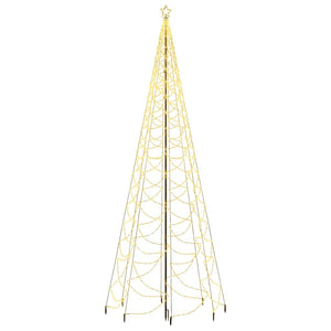 Albero di Natale con Palo in Metallo 500 LED Bianco Caldo 5 m 328632