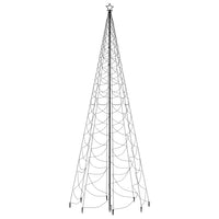 Albero di Natale con Palo in Metallo 500 LED Bianco Caldo 5 m 328632