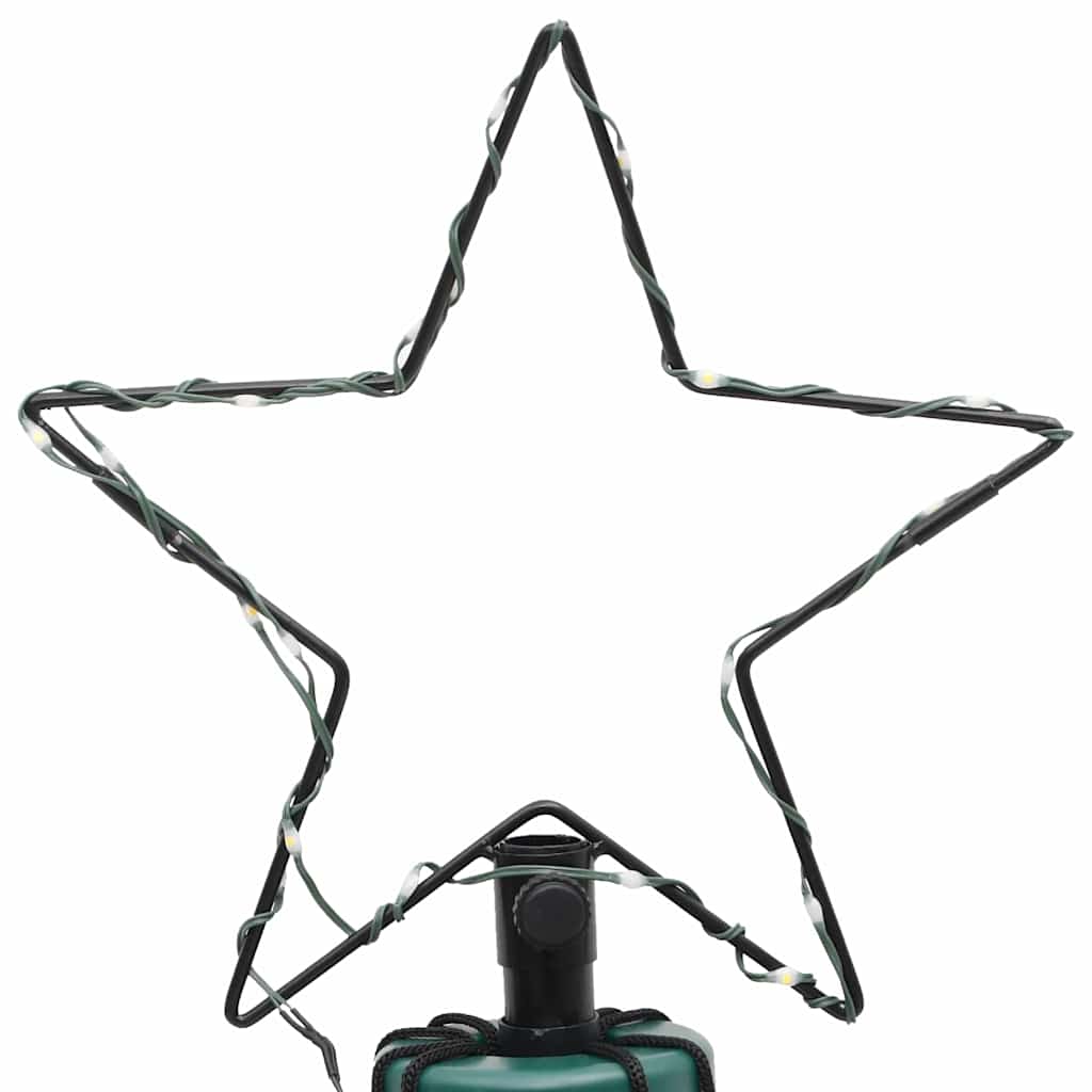 Albero di Natale con Palo in Metallo 500 LED Bianco Caldo 5 m 328632