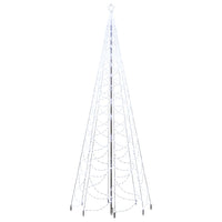 Albero di Natale con Palo in Metallo 500 LED Bianco Freddo 5 m 328634