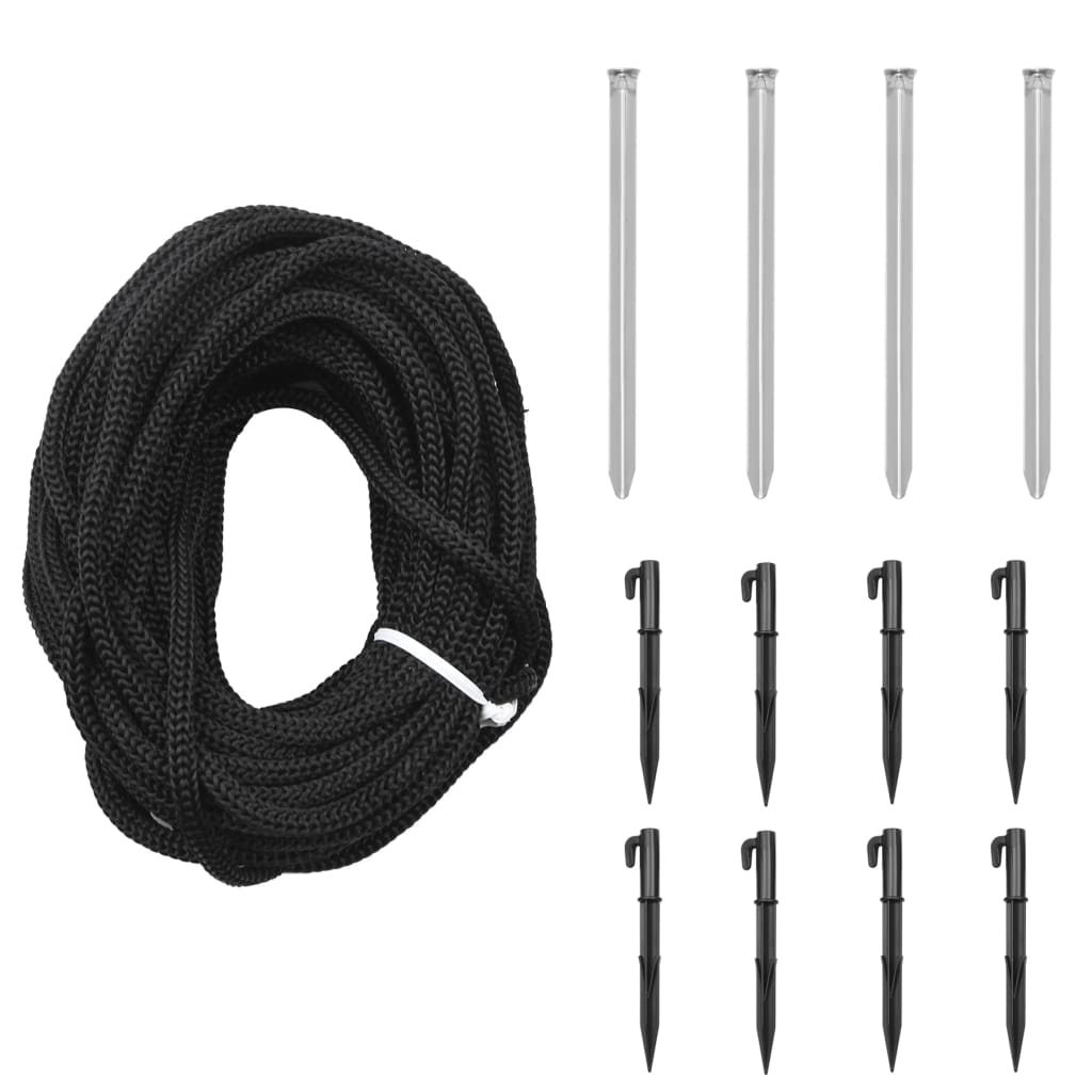 Albero di Natale con Palo in Metallo 500 LED Bianco Freddo 5 m 328634