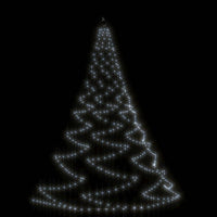 Albero da Parete con Gancio Metallico 260 LED Bianco Freddo 3 m 328641